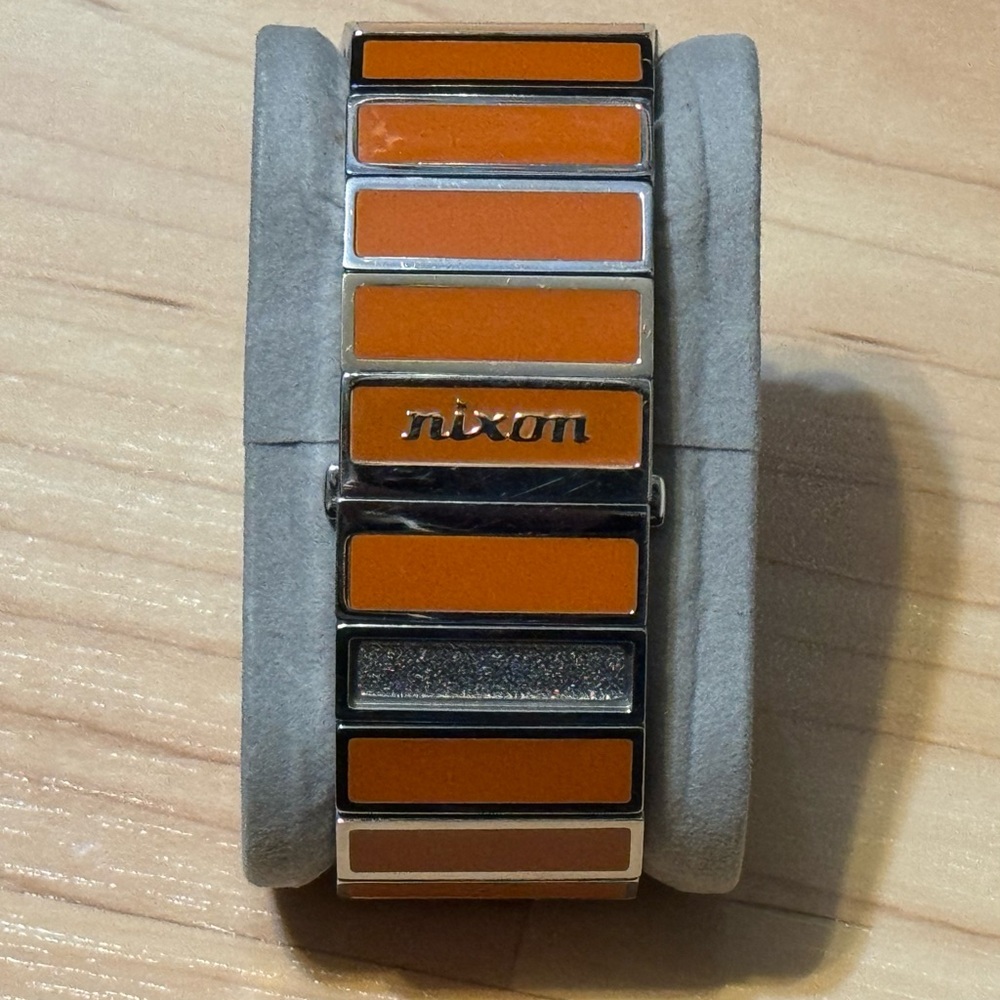 Nixon The Rotolog Direct Time Technology Orange Analog Men's Surf Watch RUNNING - Picture 8 of 10